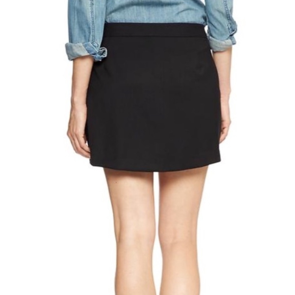 NWT Gap Open Front Black Dress Shorts Skort - Size 14 - Picture 2 of 7